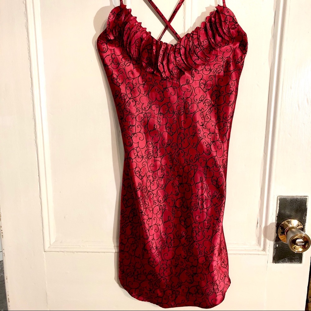 La Vie En Rose Satin Nightie